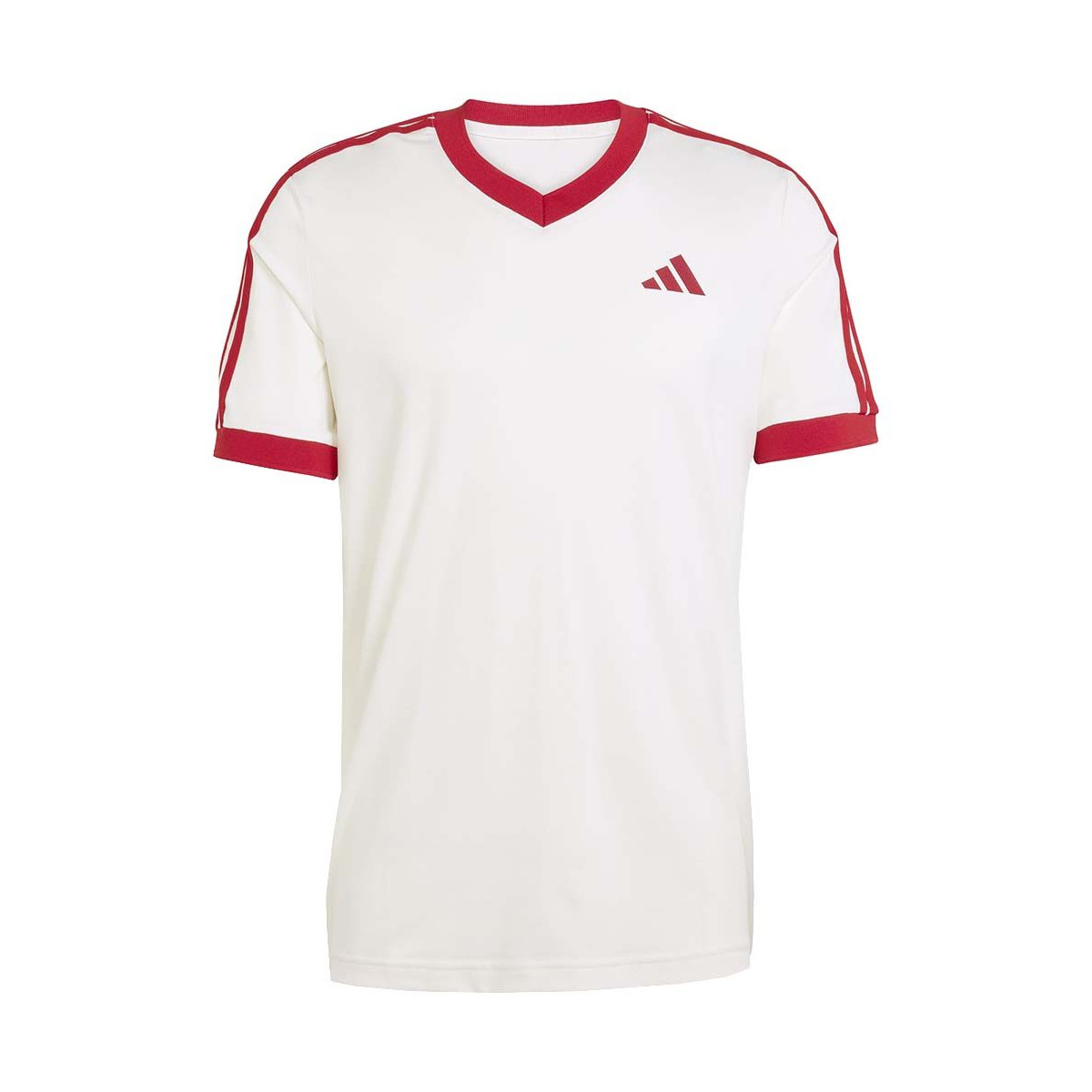 T-Shirt Adidas Tennis Classics Bianco / Rosso