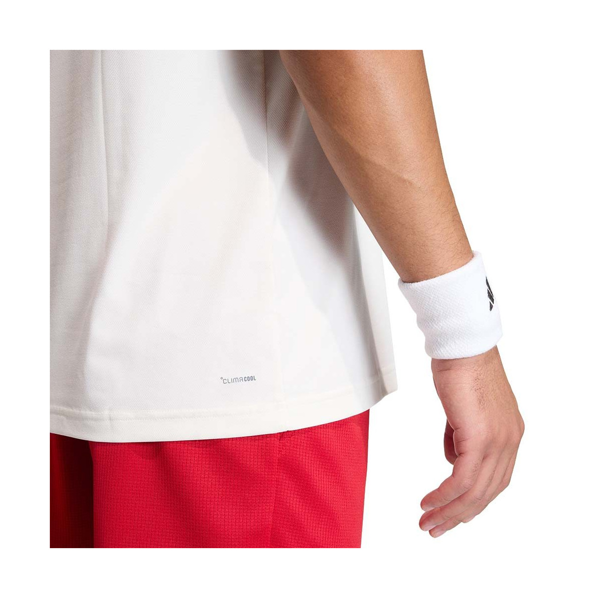T-Shirt Adidas Tennis Classics Bianco / Rosso