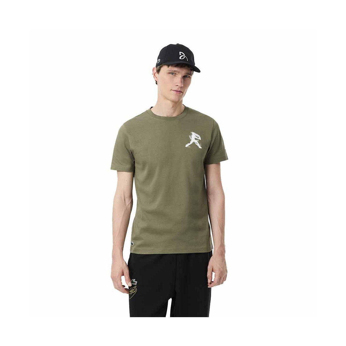 Pack T-Shirt + Cappellino Lacoste Tennis x Novak Djokovic Kaki