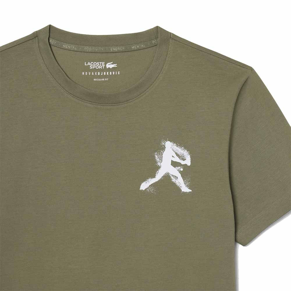Pack T-Shirt + Cappellino Lacoste Tennis x Novak Djokovic Kaki