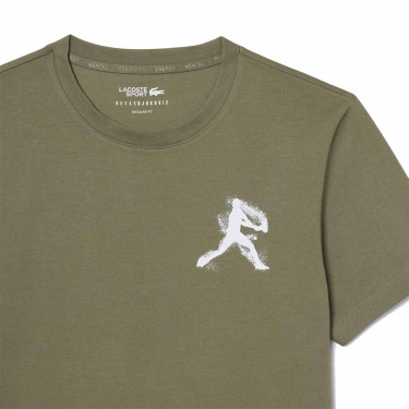 Pack T-Shirt + Cappellino Lacoste Tennis x Novak Djokovic Kaki