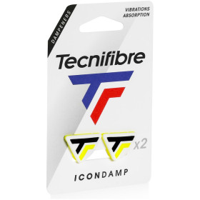 Antivibratore Tecnifibre Icon Damp Bianco / Giallo