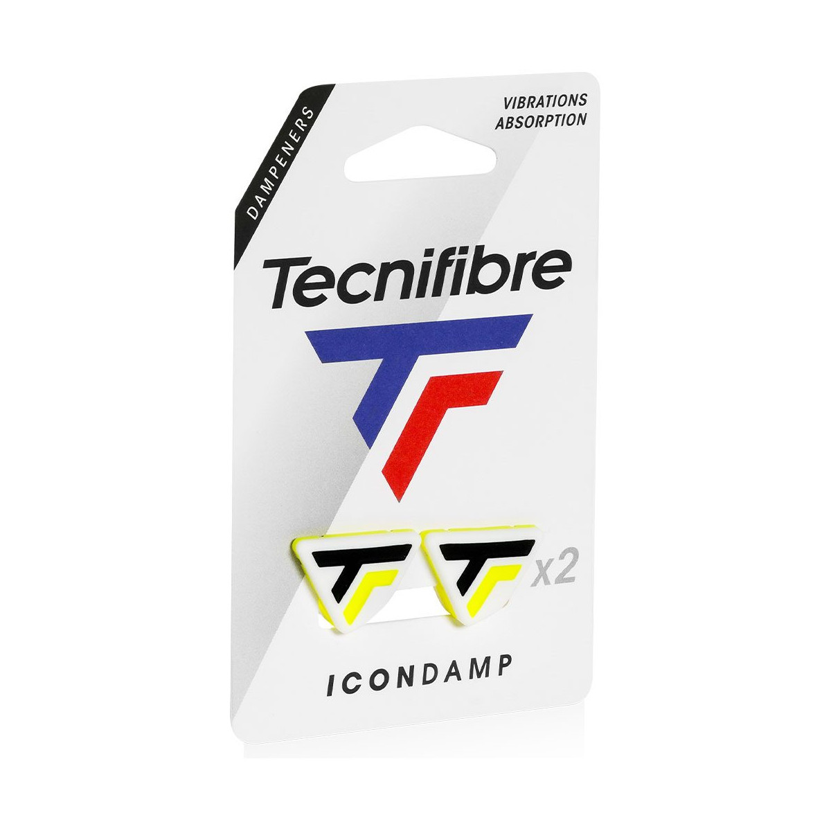 Antivibratore Tecnifibre Icon Damp Bianco / Giallo