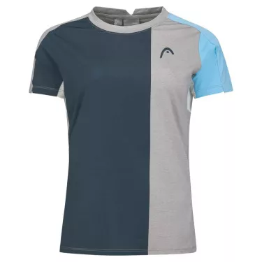 T-Shirt Head Padel Tech Donna Grigio / Blu