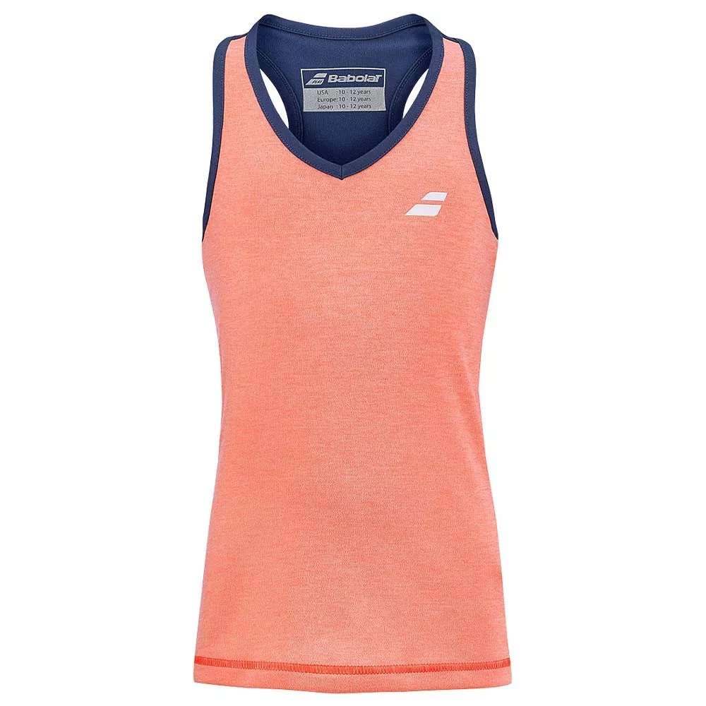 T-Shirt Babolat Play Cap Junior Navy Blu / Corail