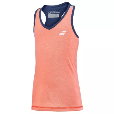 T-Shirt Babolat Play Cap Junior Navy Blu / Corail