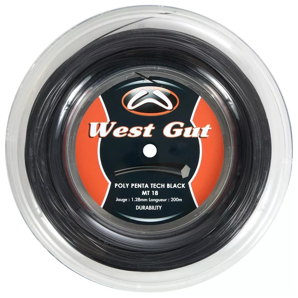 Corda West Gut Hexa Spin Black MT20 200m
