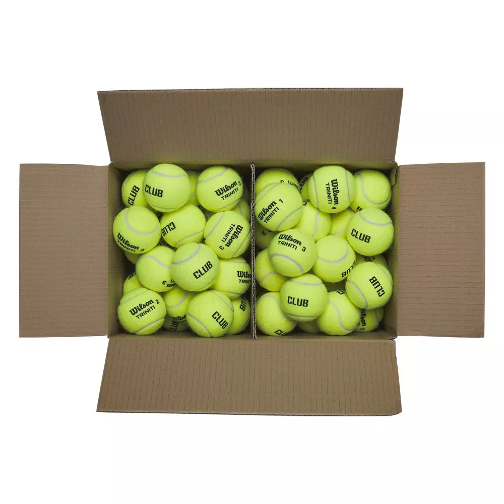 Cartone 18 tubi da 4 palline Wilson Triniti