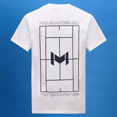T-shirt Grafica Mouratoglou Bianca
