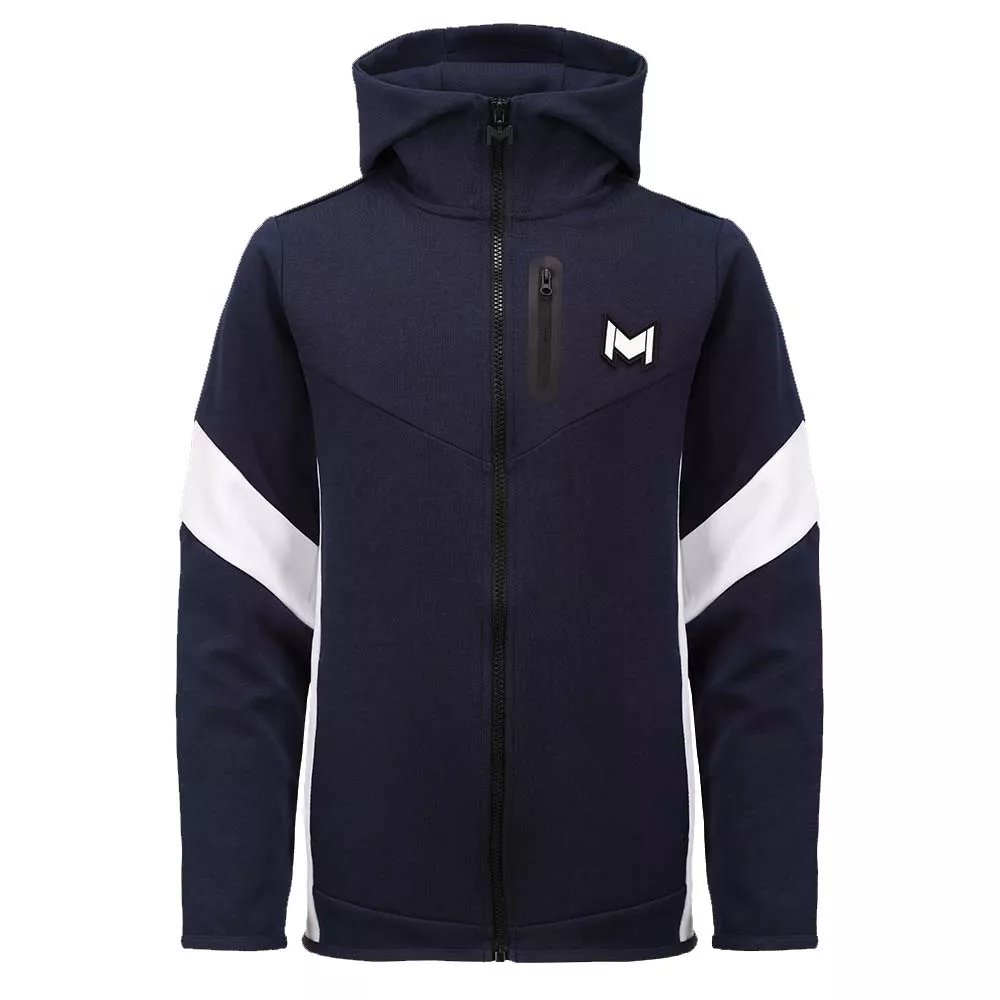 Giacca blu scuro con capucchio di Mouratoglou