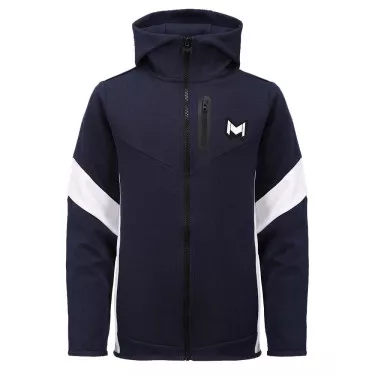 Giacca blu scuro con capucchio di Mouratoglou
