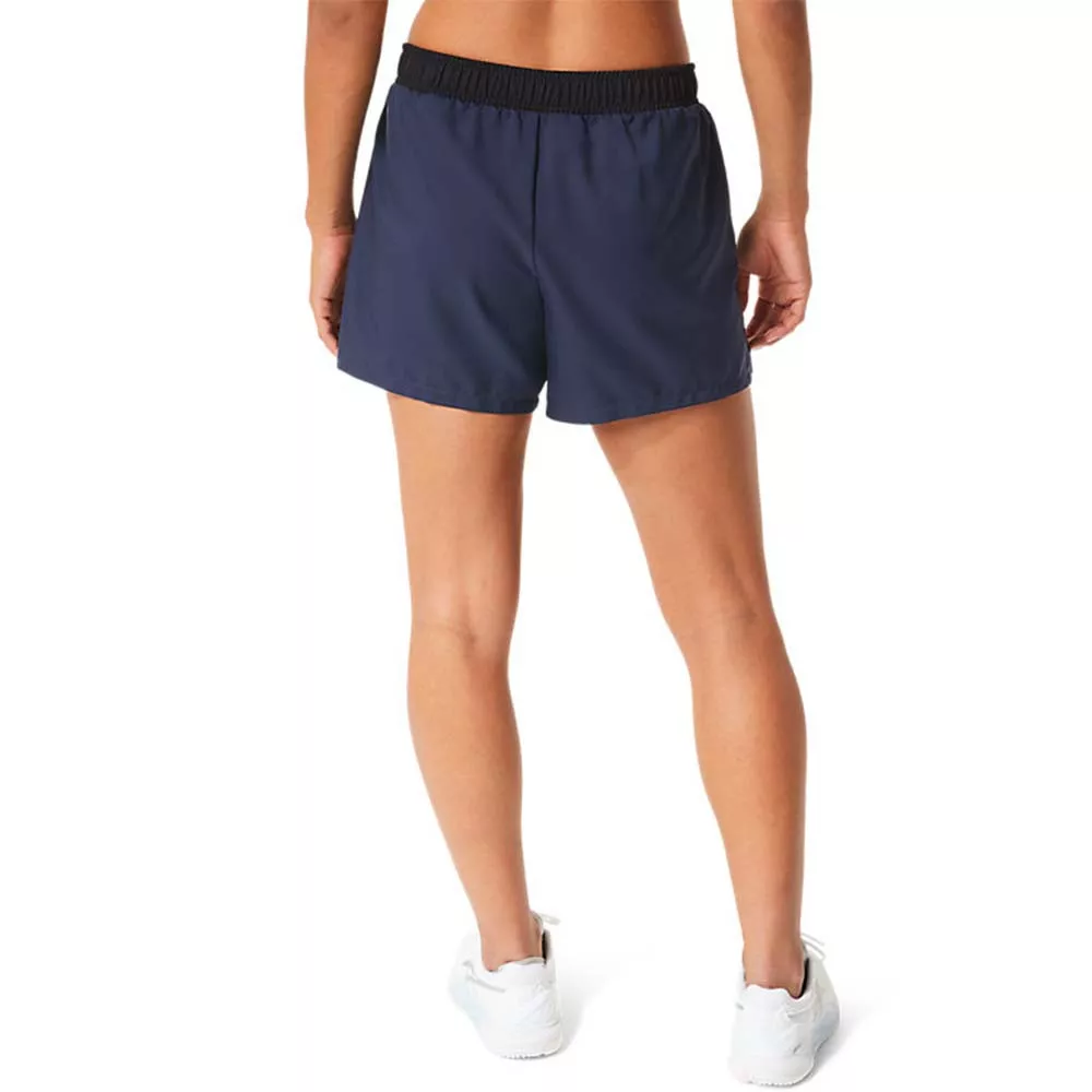 Pantaloncini da donna Asics Court Navy blu