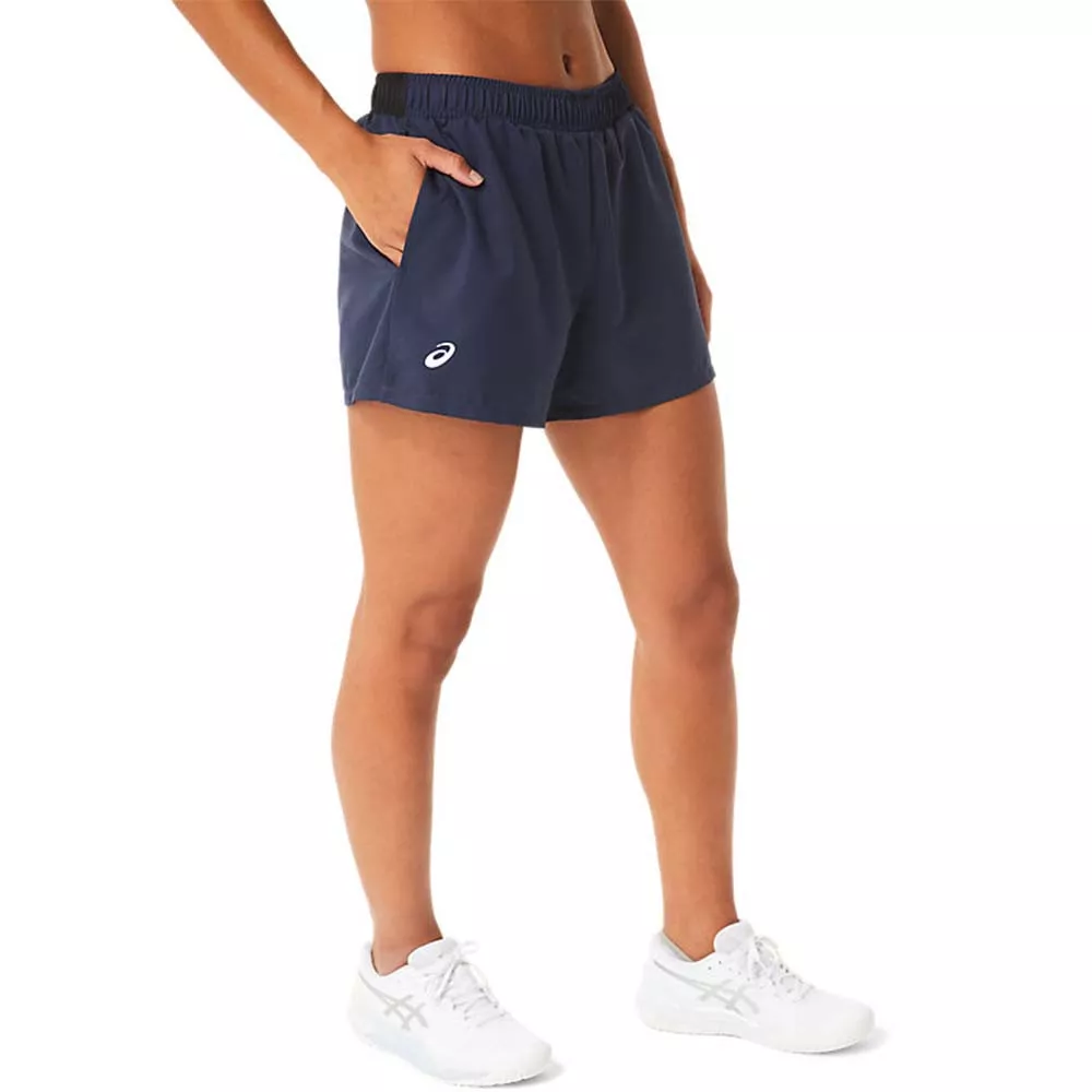 Pantaloncini da donna Asics Court Navy blu