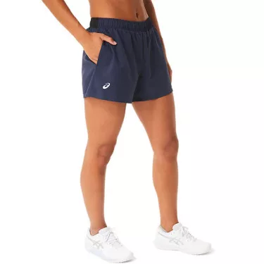 Pantaloncini da donna Asics Court Navy blu
