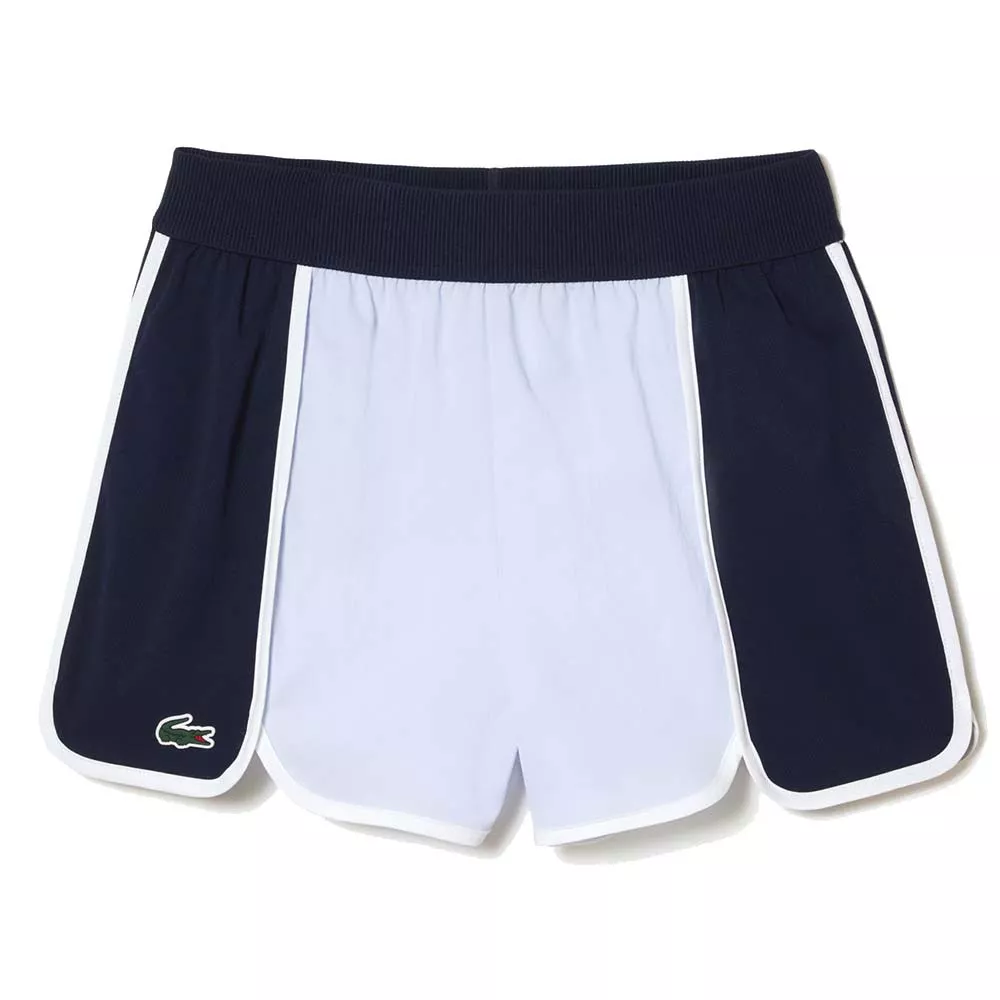 Pantaloncini Lacoste Performance Roland Garros da donna gialli