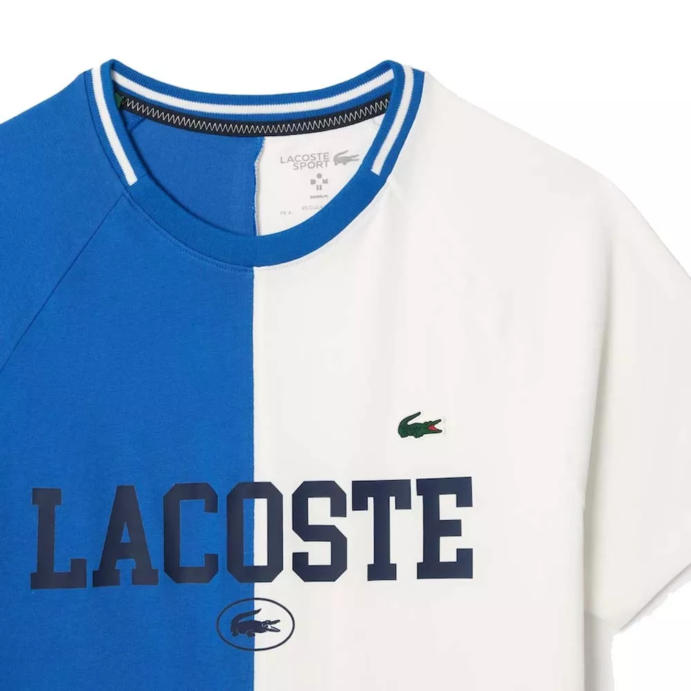 T-Shirt Lacoste Sport x Daniil Medvedev Bianco / Verde