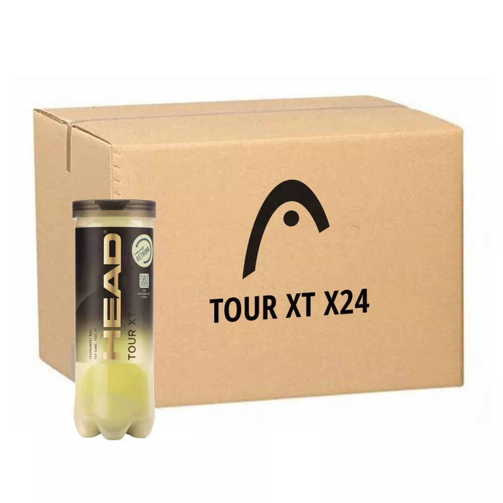 Cartone 18 tubi da 4 palline Head Tour XT