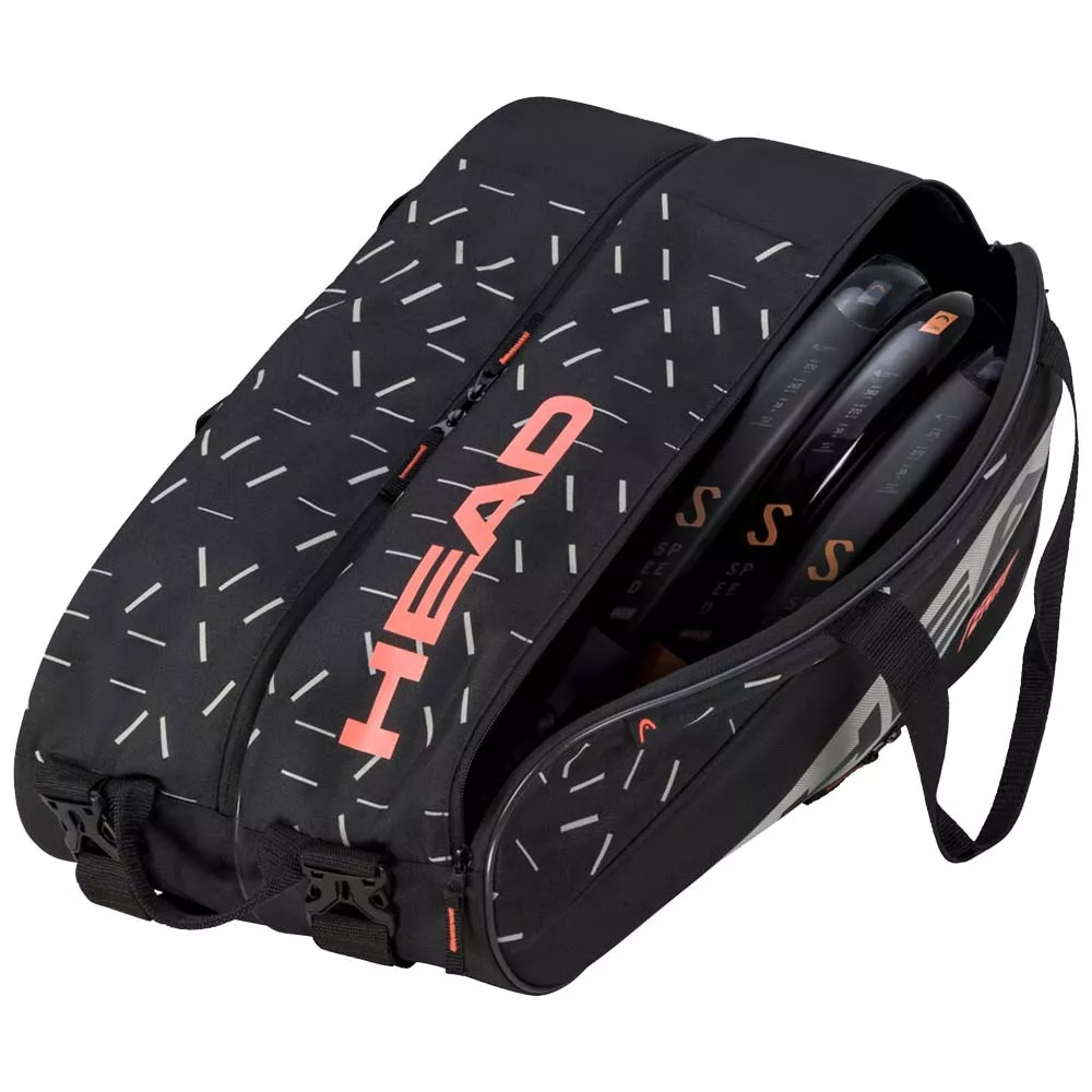 Borsa Head Base Padel M Nero / Arancione