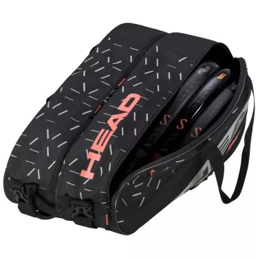 Borsa Head Base Padel M Nero / Arancione