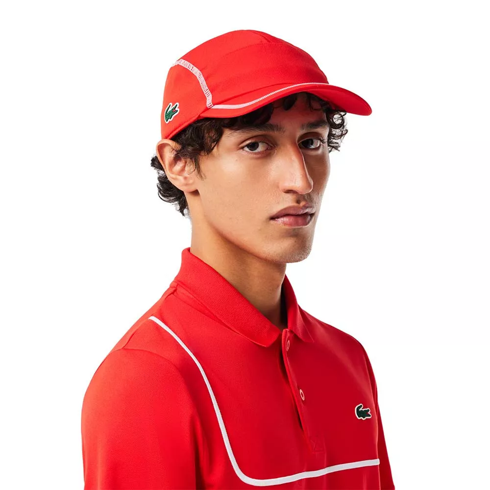 Cappellino Lacoste Color-Block Verde / Beige