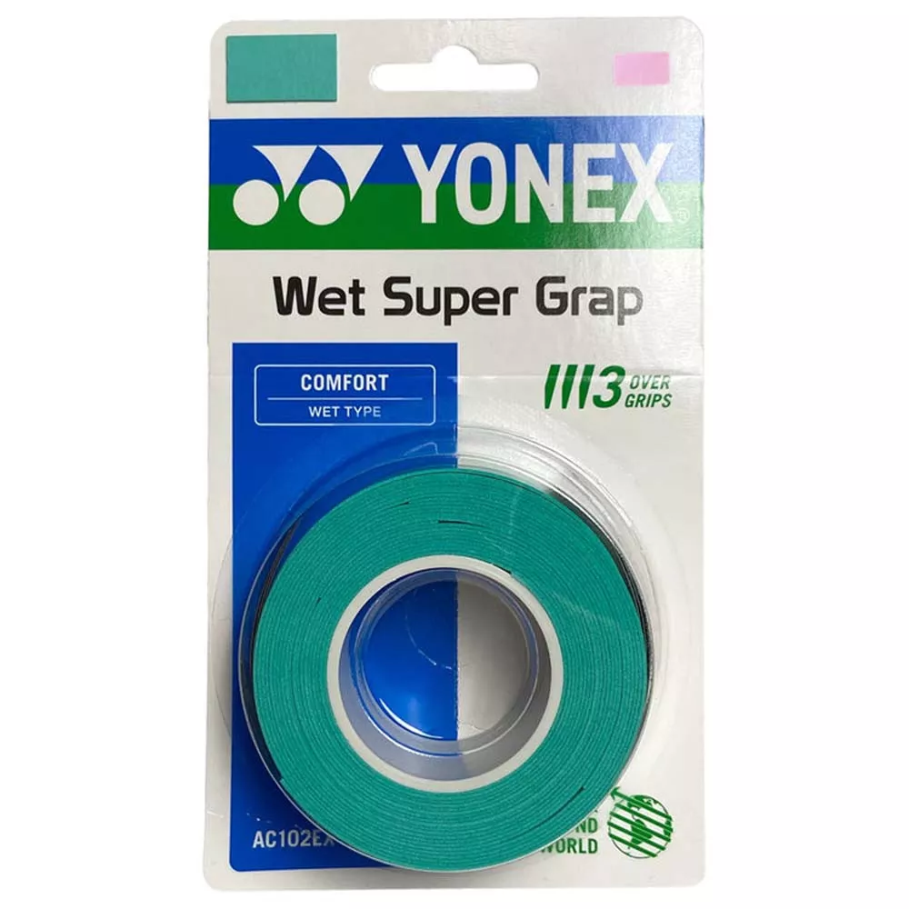 Overgrips Yonex Wet Super Grap Turchese x 3