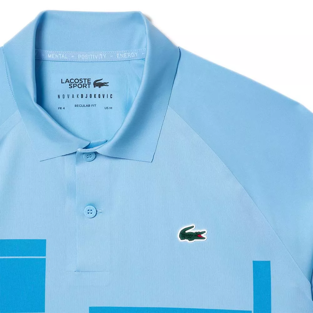 Polo Lacoste Tennis Novak Djokovic Player Blu