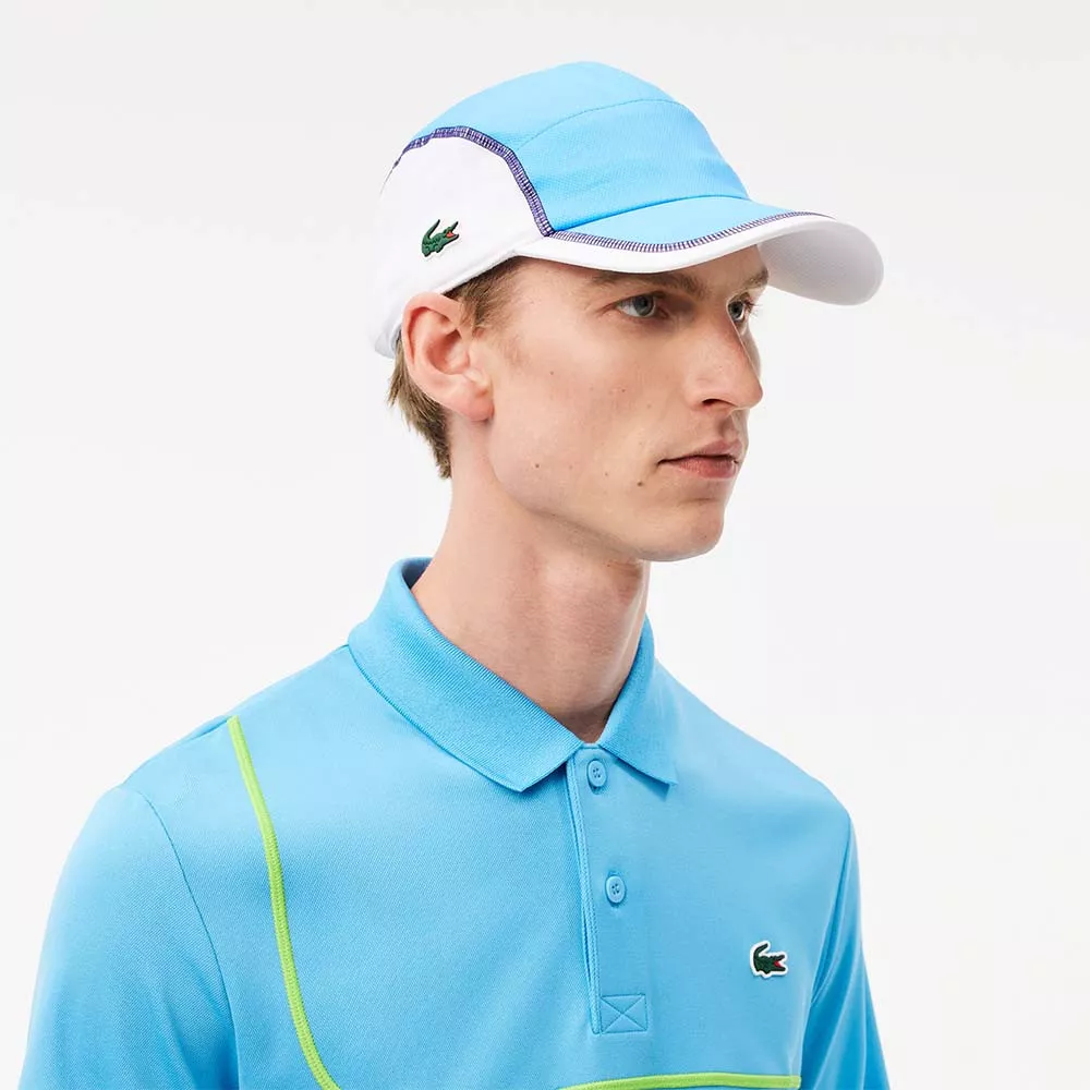 Cappellino Lacoste Color-Block Blu / Bianco