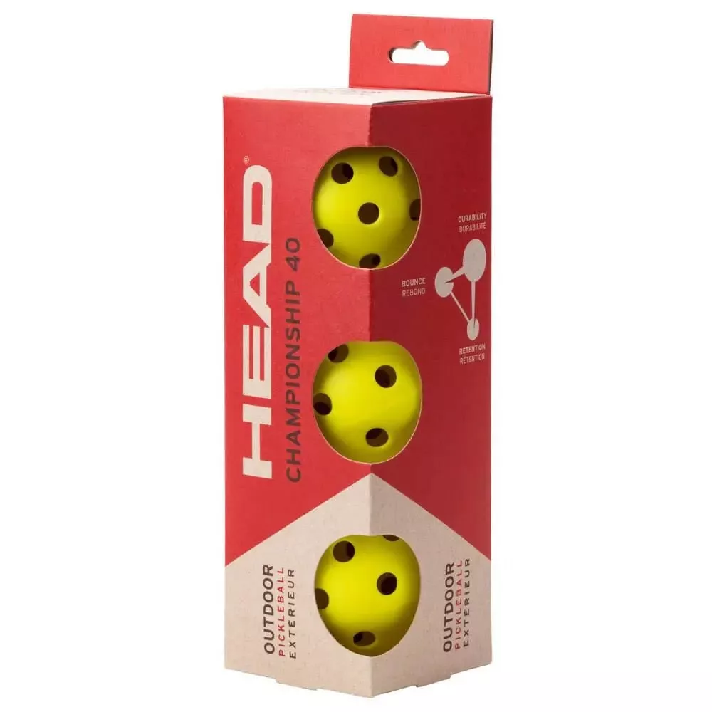 Palline Pickleball Head Championship 40 x3