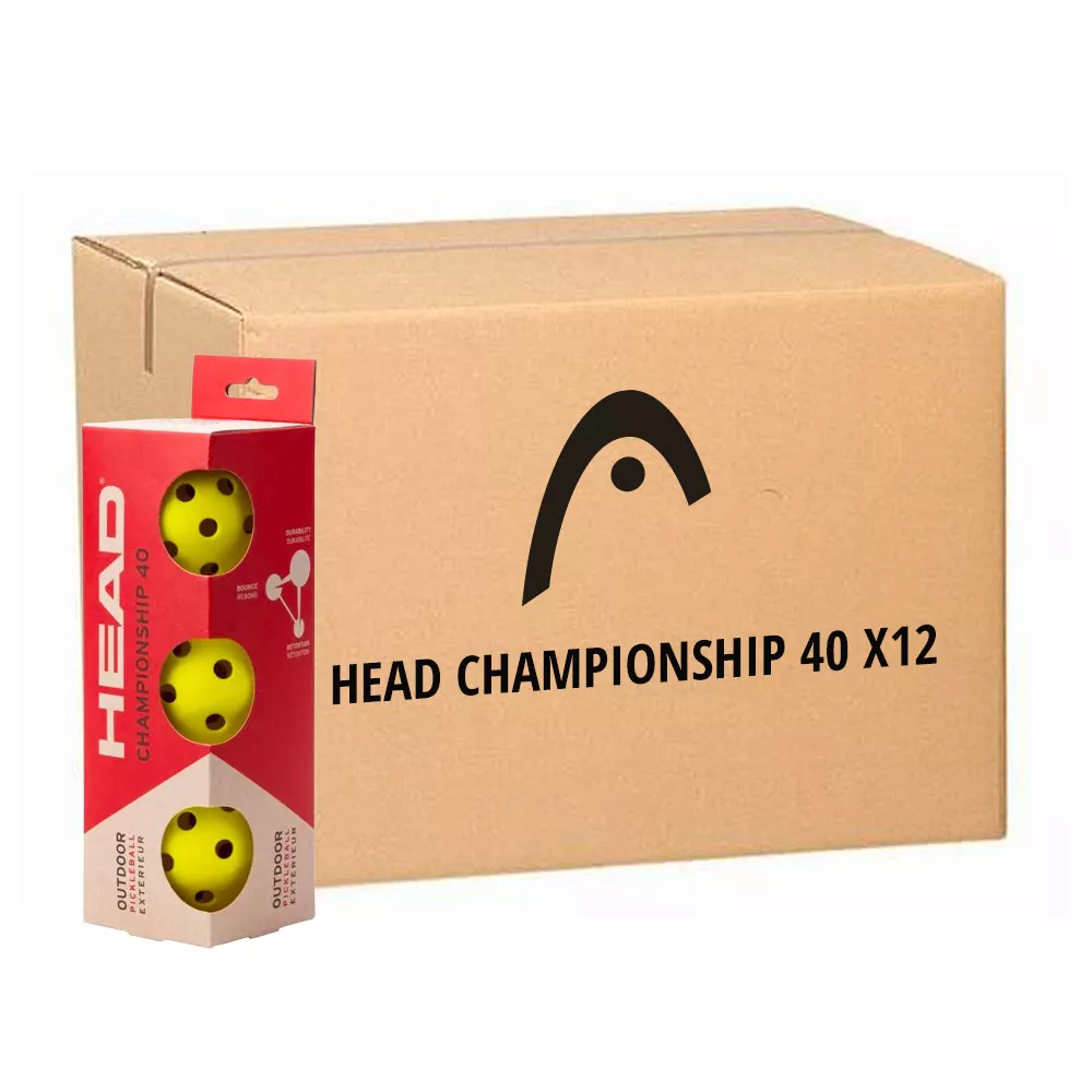 12 Scatole di 3 Palline Pickleball Head Championship 40
