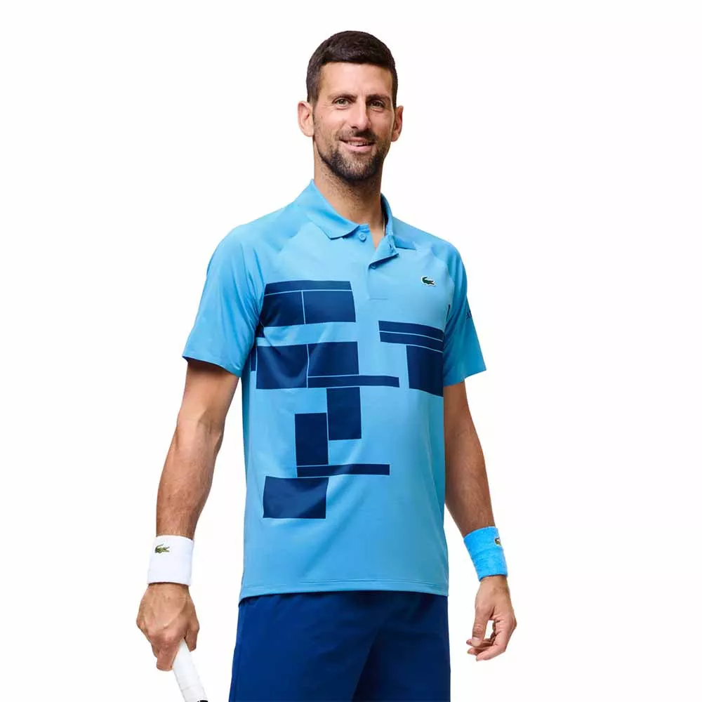 Polo Lacoste Tennis Novak Djokovic Player Blu