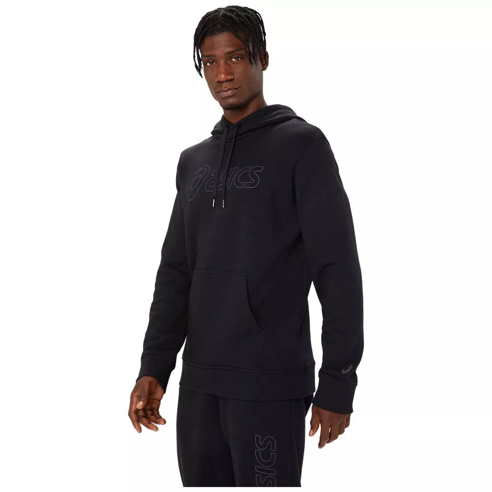 Felpa con cappuccio Asics Logo Blu marino