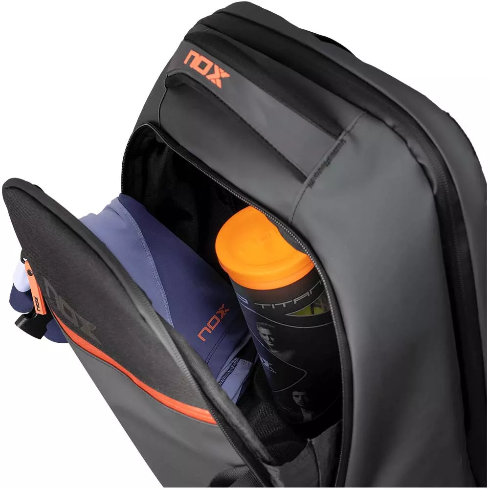 Zaino Nox Luxury Open Series Nero / Rosso