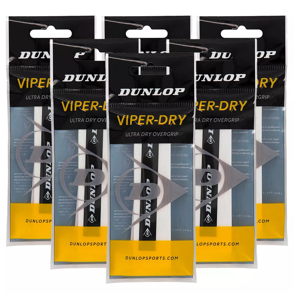 Overgrips Dunlop Viper-Dry Bianco x 30