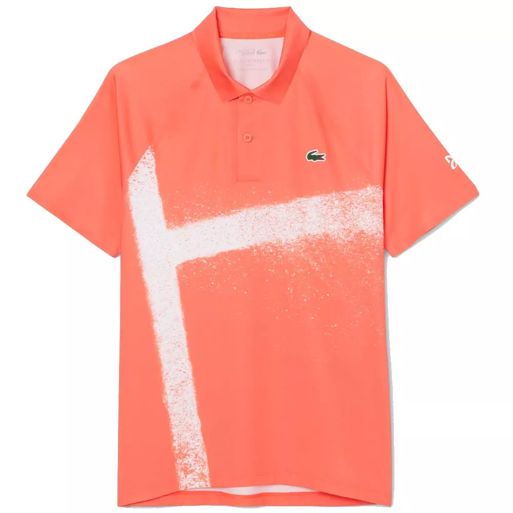 Polo Lacoste Tennis Novak Djokovic Player Blu / Bianco