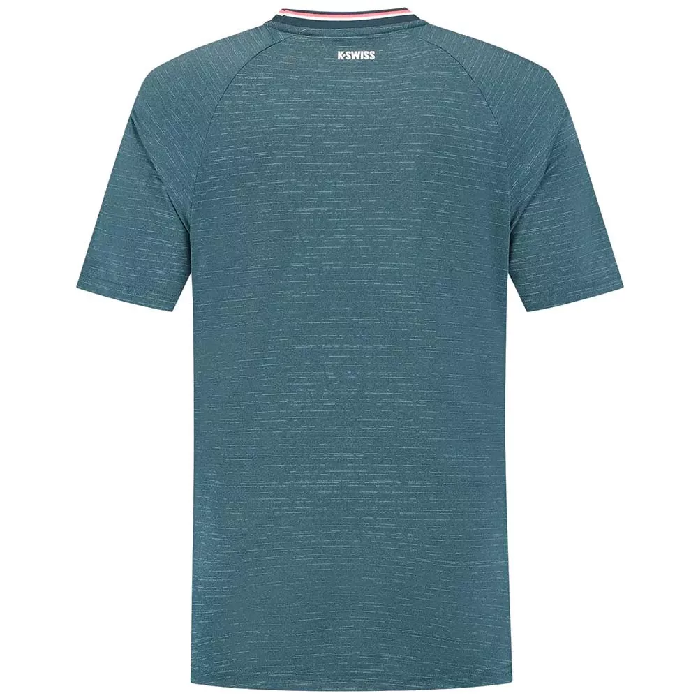 K-Swiss Hypercourt Tee Melange Blu T-shirt