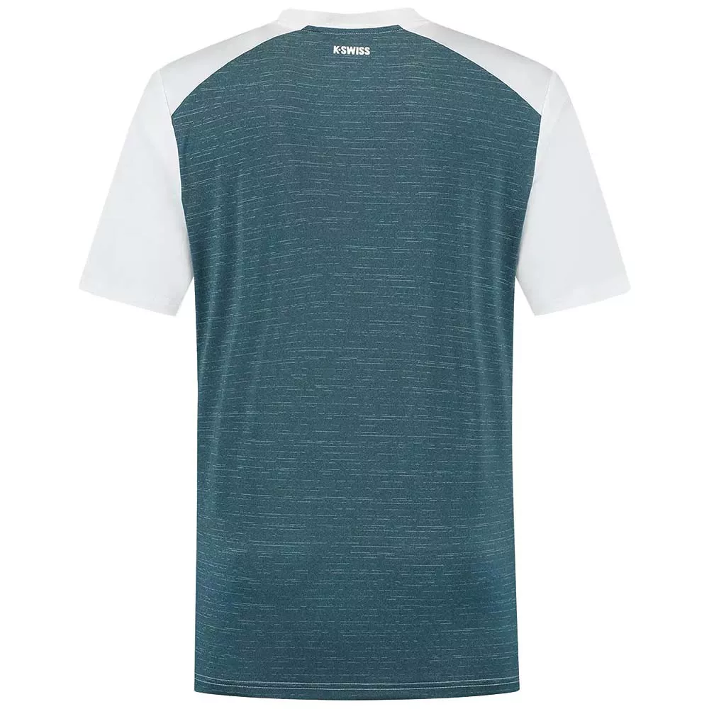 T-shirt K-Swiss Hypercourt Mix Melange Crew Blu petrolio / Rosa
