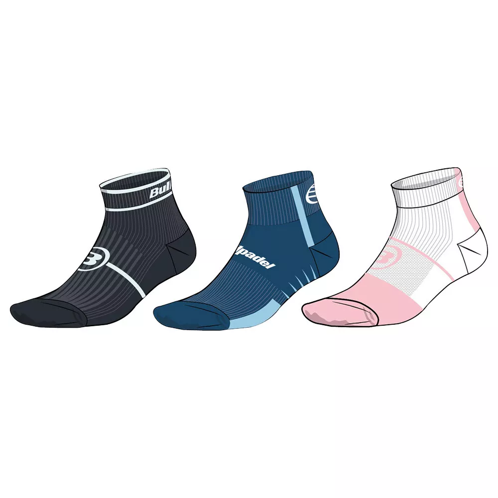 Calze Bullpadel Nero / Grigio 3 pack