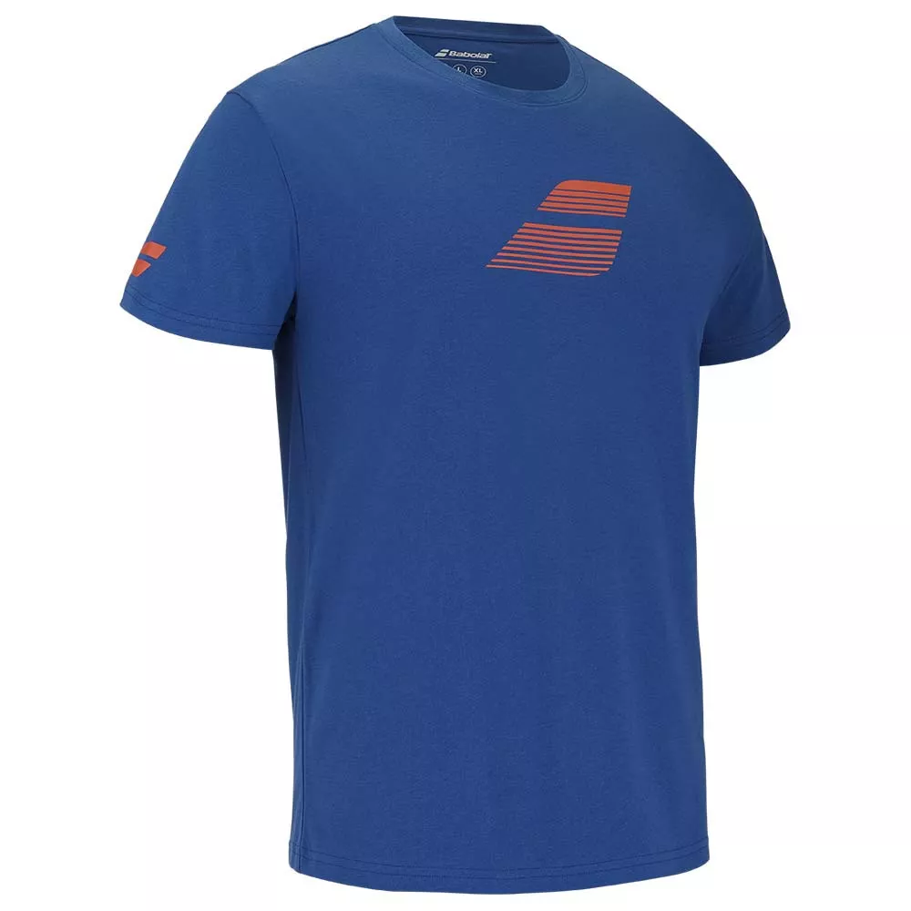 T-Shirt Babolat Exercise Big Flag Bianco