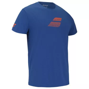 T-Shirt Babolat Exercise Big Flag Bianco