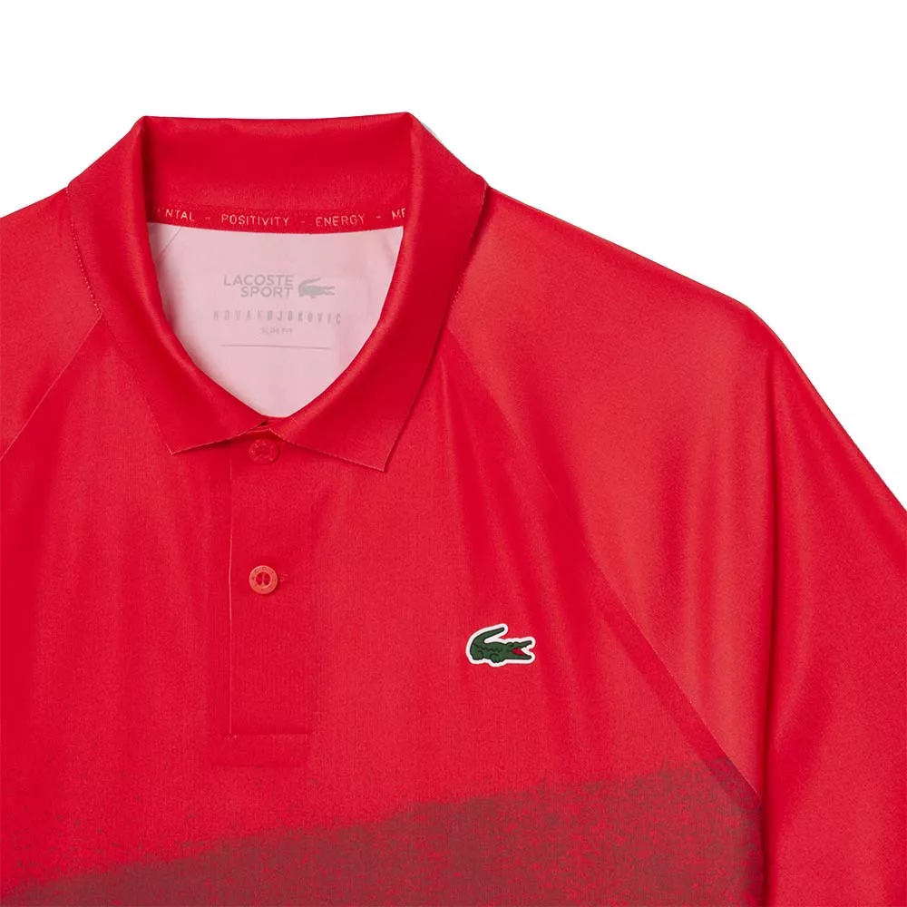 Polo Lacoste Tennis Novak Djokovic Player Rossa / Bordeaux