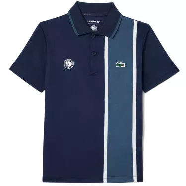 Polo Lacoste Sport Roland Garros Junior Navy Blu