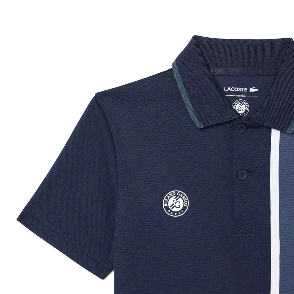 Polo Lacoste Sport Roland Garros Junior Navy Blu