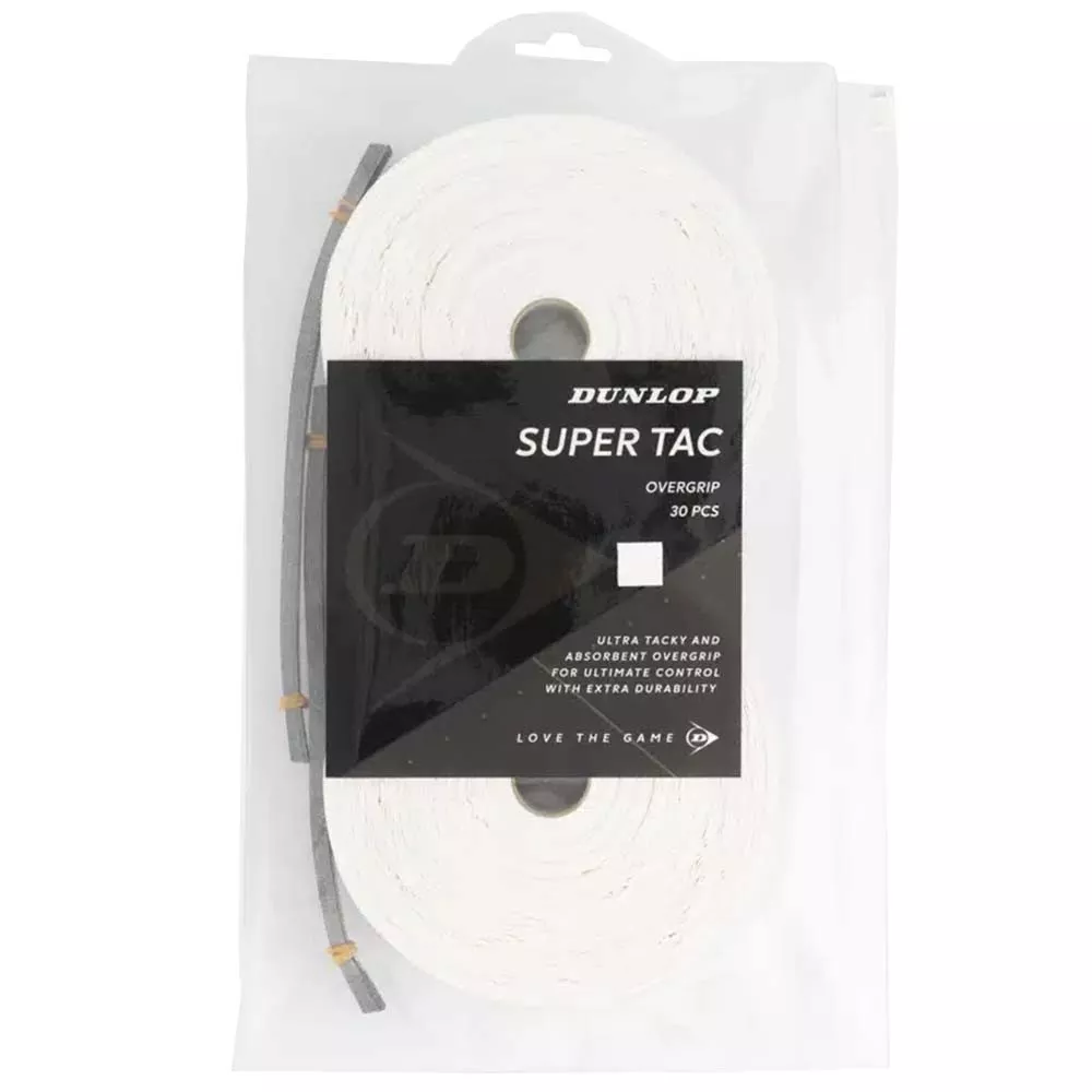 Overgrips Dunlop Super Tac Bianco x 30