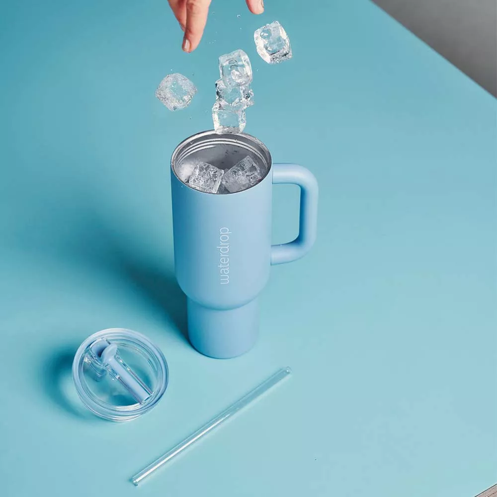 Bottiglia termica Waterdrop Explorer bianco sporco