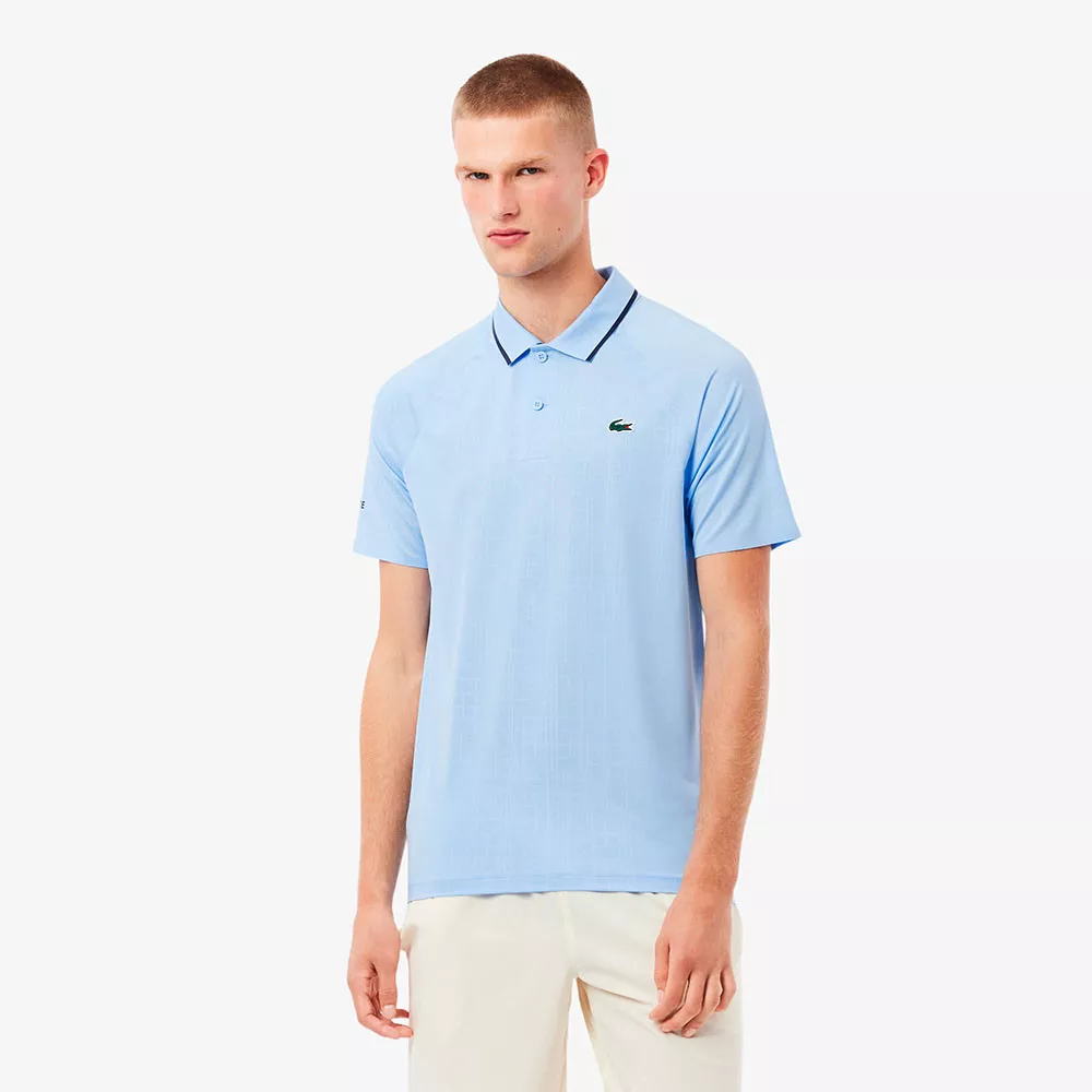 Polo Lacoste Tennis Novak Djokovic In Campo Nero
