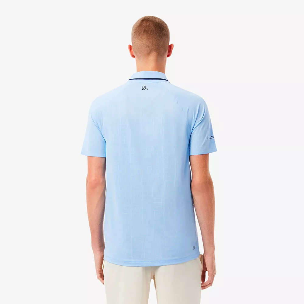Polo Lacoste Tennis Novak Djokovic In Campo Nero
