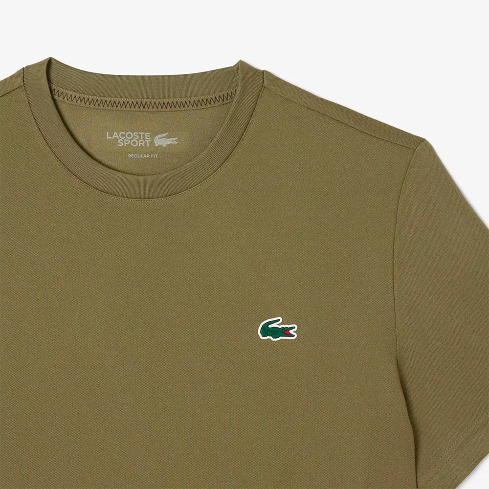 T-shirt Lacoste Ultra Dry Stampato Bianco Ecr&ugrave;