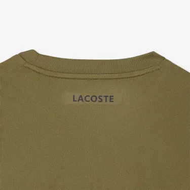 T-shirt Lacoste Ultra Dry Stampato Bianco Ecr&ugrave;