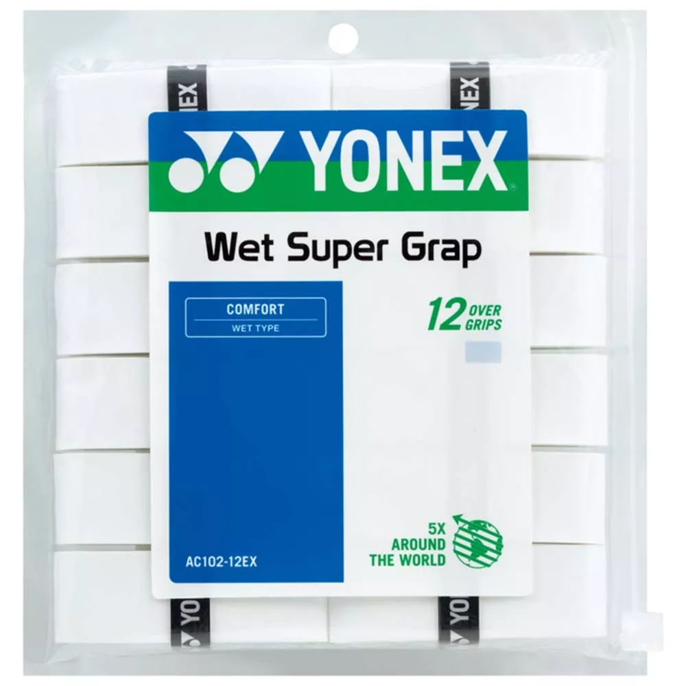 Overgrips Yonex Super Grap Bianco x 12