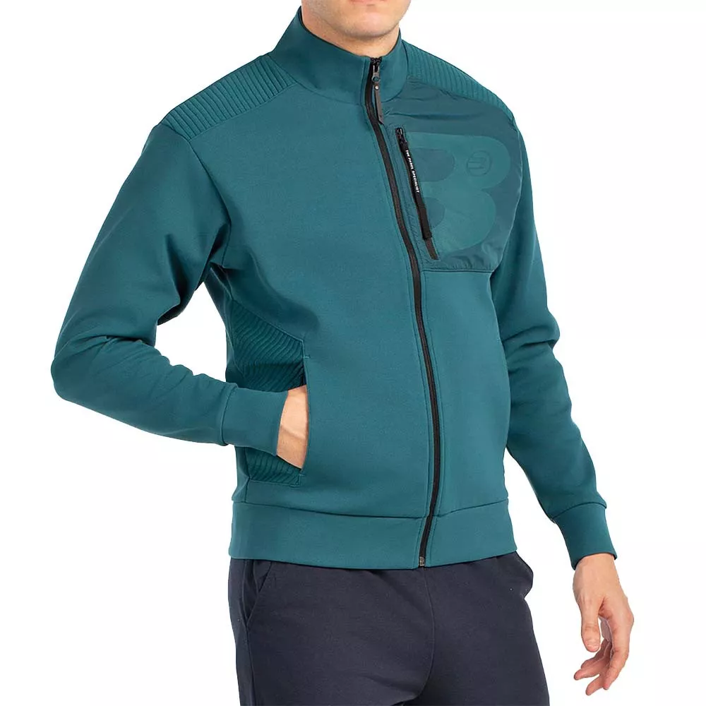 Felpa Bullpadel Binee Verde Scuro
